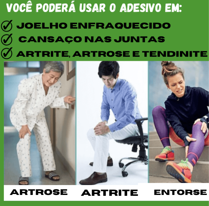 Adesivos Pain Plaster para Alívio Instantâneo das dores nas Pernas e Coluna! Aproveite 180 Horas de Bem-Estar e Atividades Sem Limites!