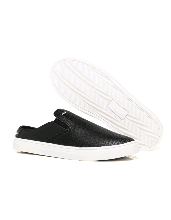 Slip On Masculino Com Revestimento em Couro E solado De Borracha