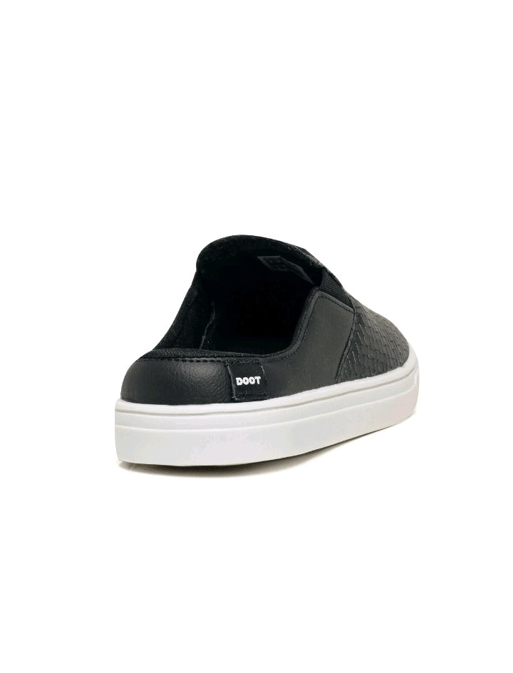 Slip On Masculino Com Revestimento em Couro E solado De Borracha